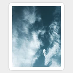 The sky: playful clouds Sticker